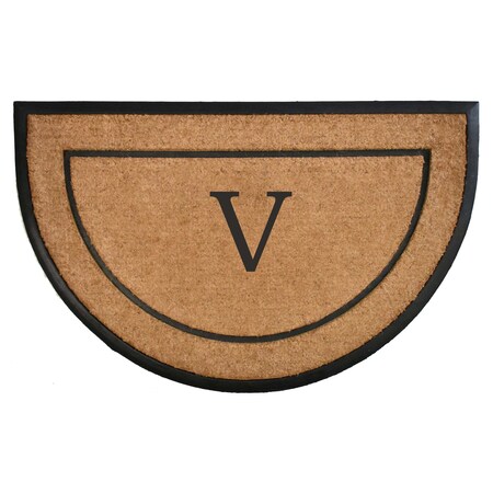Calloway Mills Monogram Door Mat, Black, Natural, 30 in W x 48 in L 106573048V